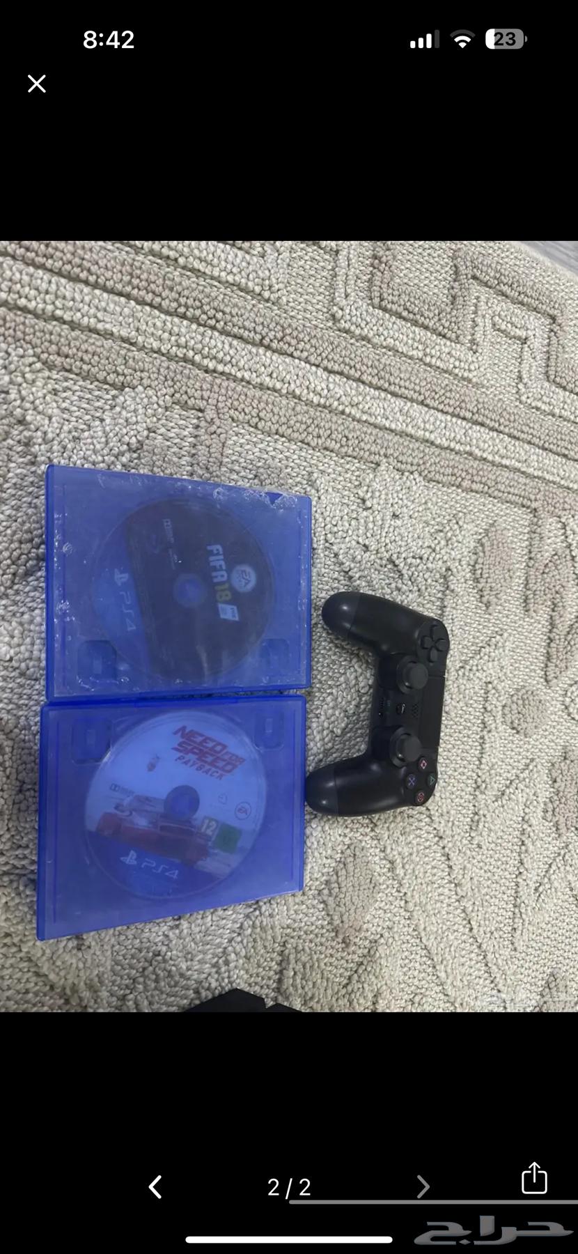 سوني فور ويد غير اصليه وشريطين فيفا 18 ونيد فور سبيد64470416214529111