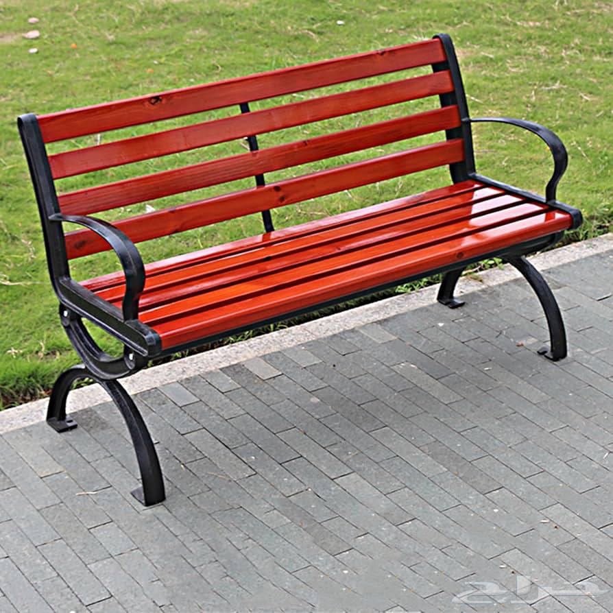 كرسي حديقة للترفيه الخارجي مع مسند ظهر  مقعد حديقة خشبي64465367380099110