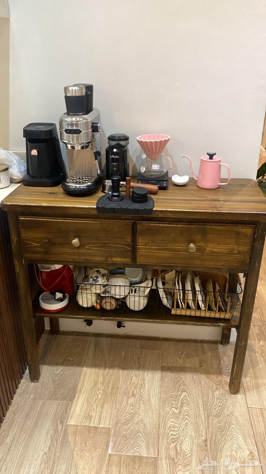 Rustic Wooden Table with Two Drawers64657176892034110