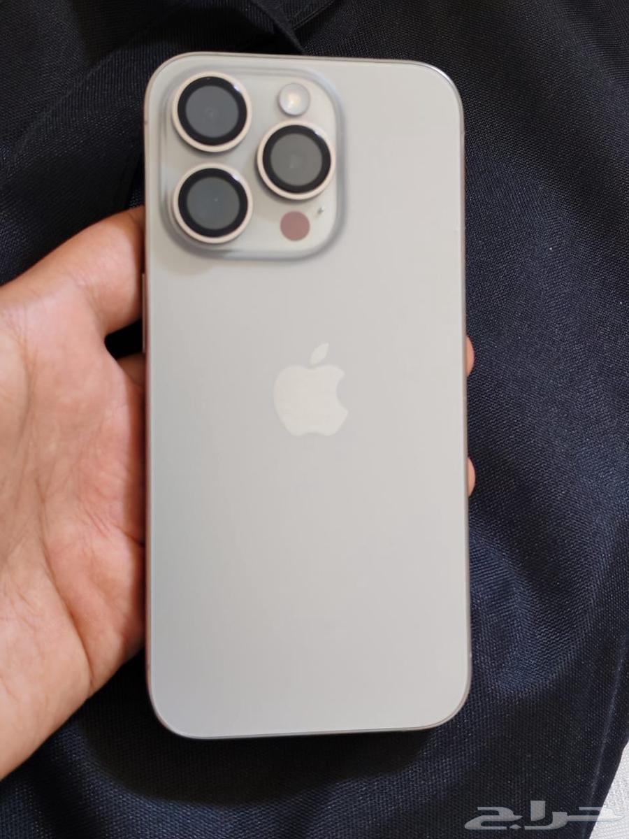 ايفون 15 برو تيتانيوم طبيعي البيع مستعجل في قمه النظافه64466334061571111