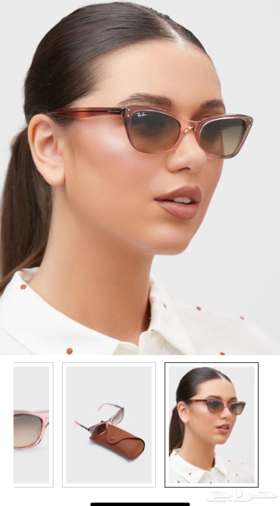 نظارة شمسية نسائية RayBan ( جديدة لم تستخدم )64469028080771114