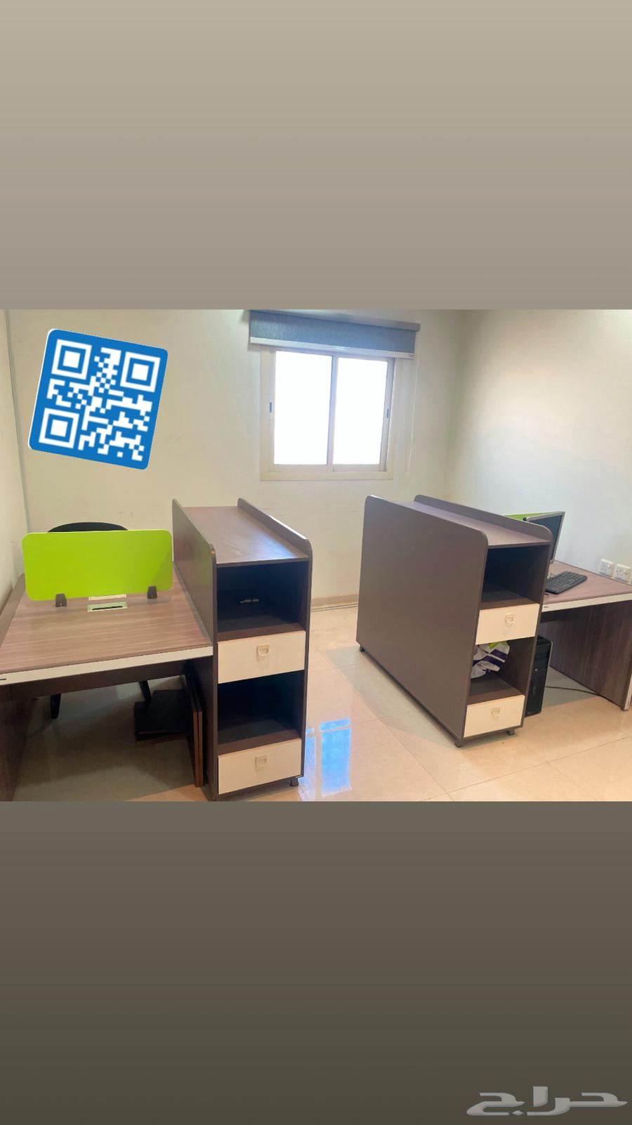 طاولة مكتب شخصين وحدة مكتبية مشتركة64475556755074110