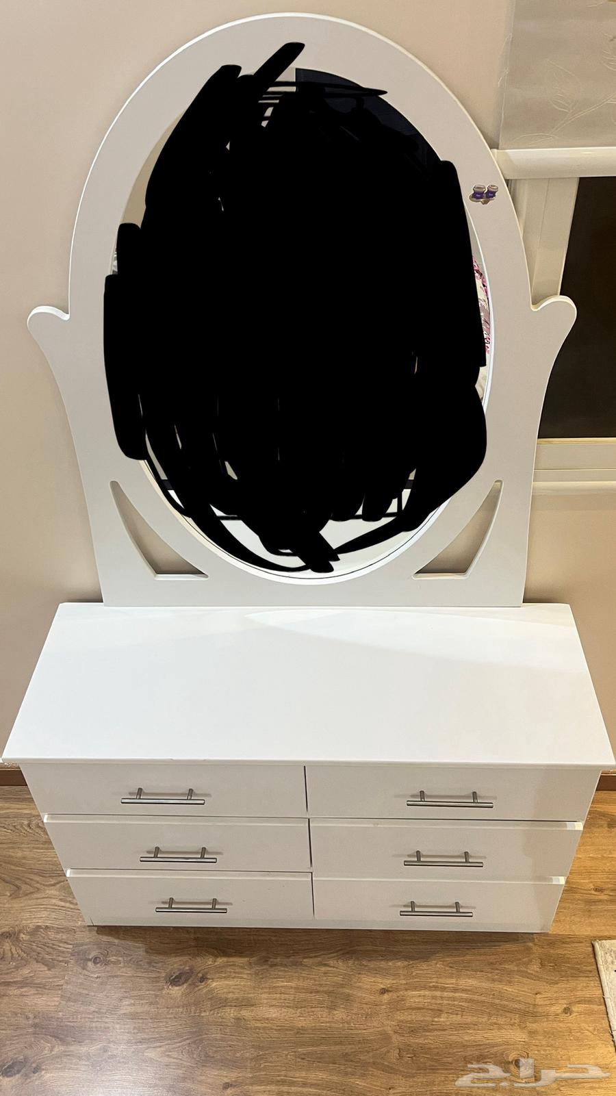 Desk and mirror with six drawers64476880005122110