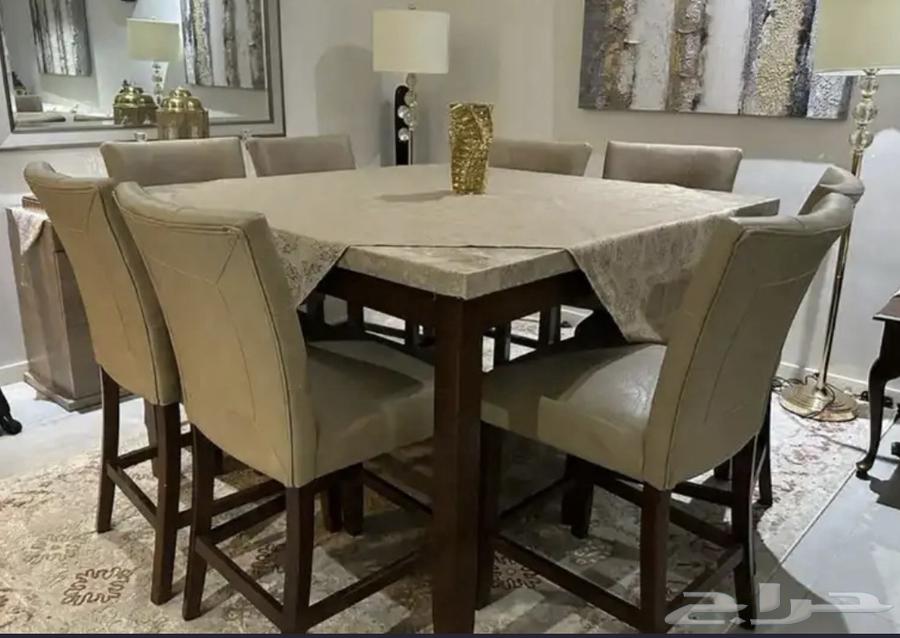 Home Center Dining Table Set with 8 Chairs64473121060866110