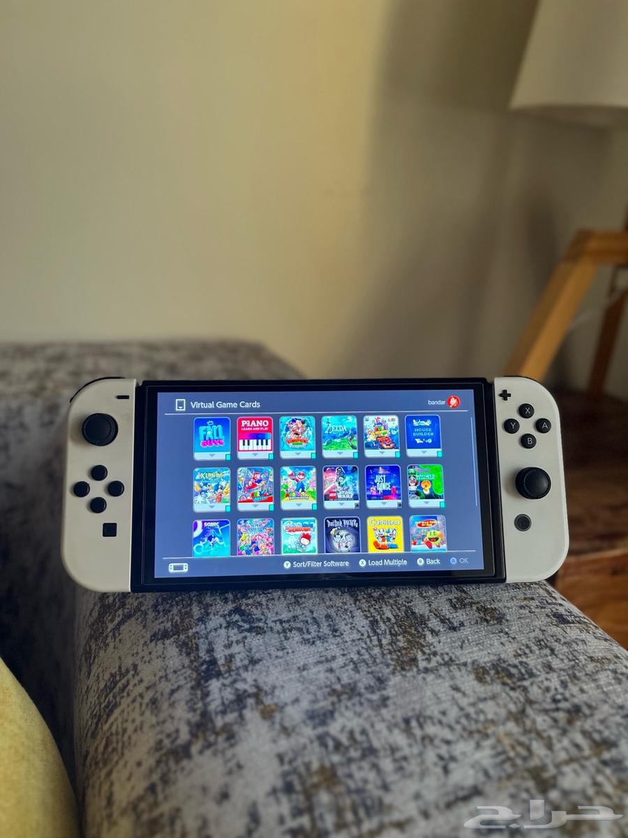 ننتيندو سويتش OLED أبيض 20 لعبة هدايا مجانا64475058997763112