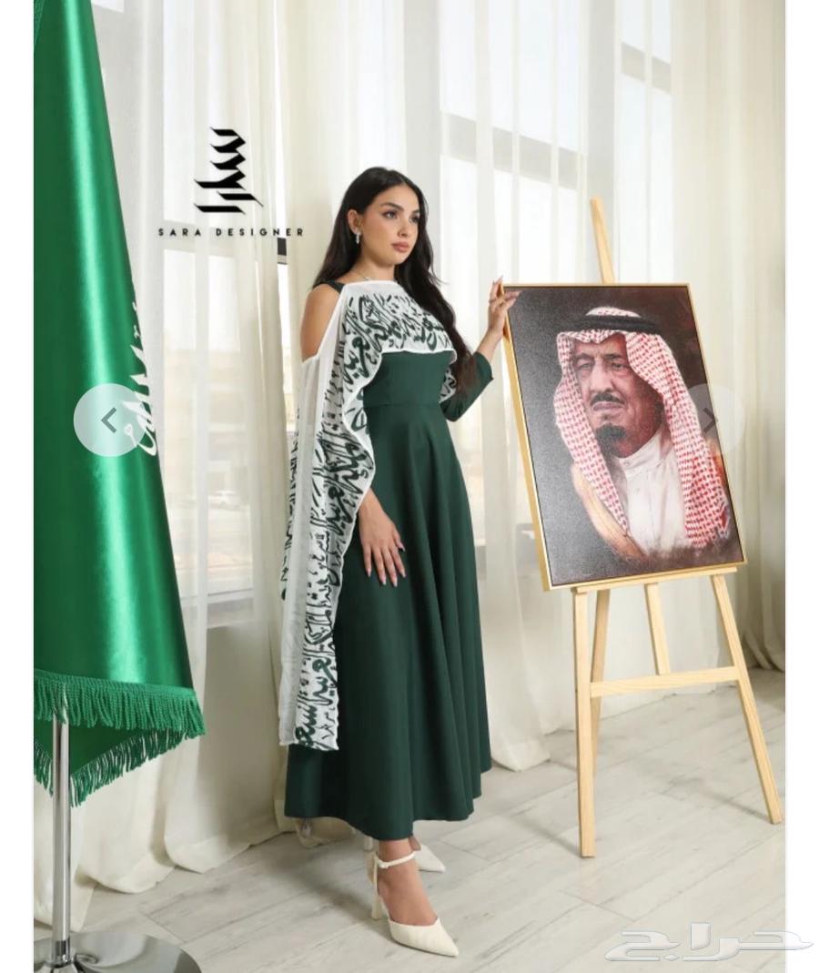 فستان اليوم الوطني انيق جدا لم يسبق له اللبس64474471930115112