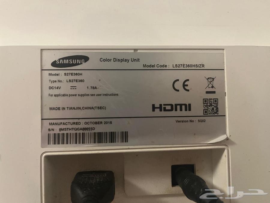 شاشة سامسونج 27 بوصة (S27E360H) نظيفة جدا64472034342401113