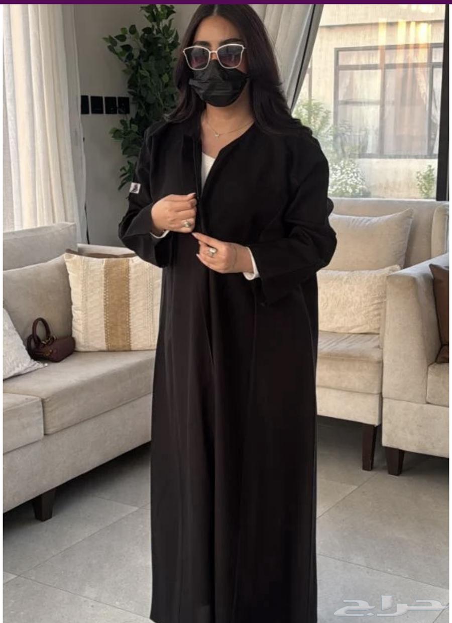 عبايه قماش كتان لمار واقف64472858232962110