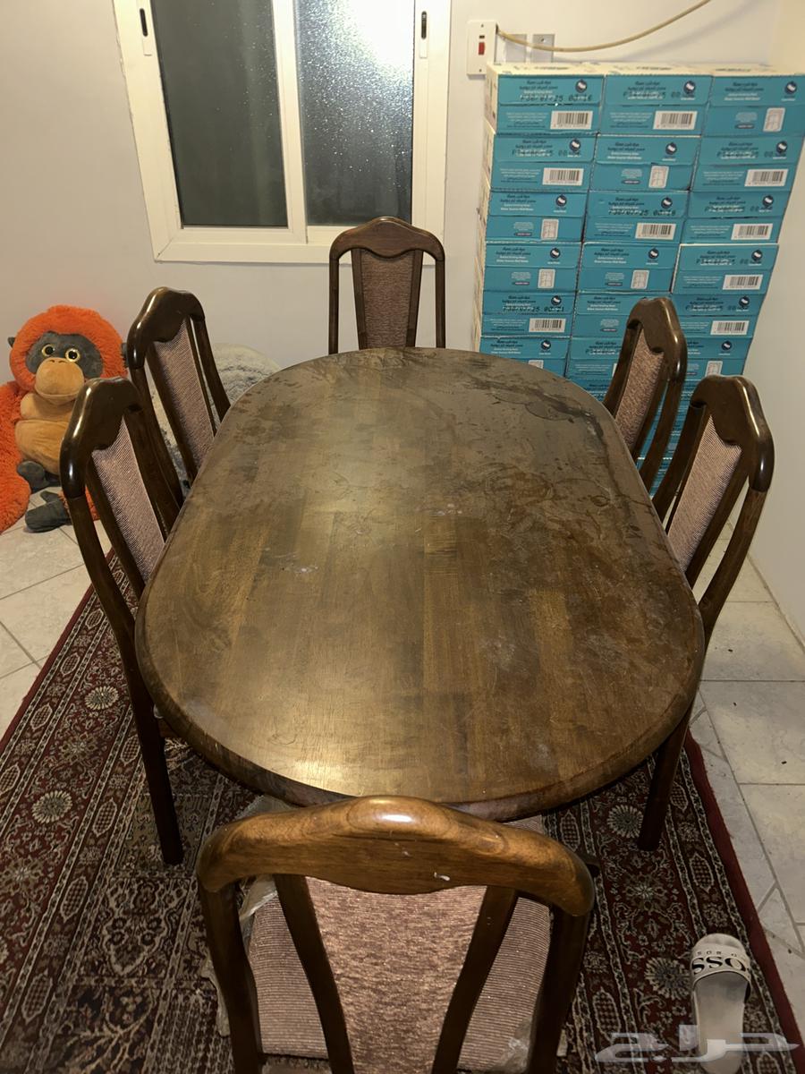 طاوله خشب سته اشخاص64476559289346111