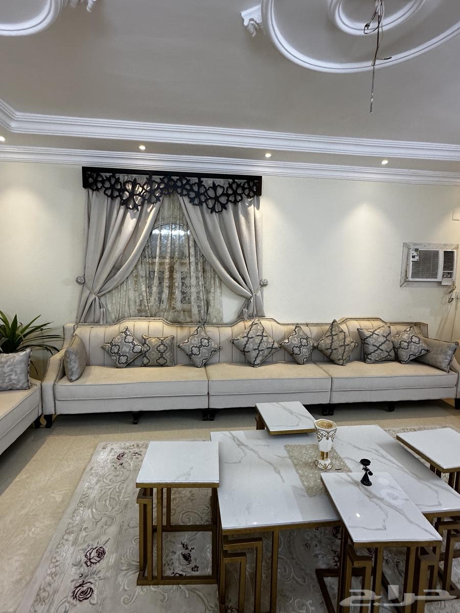 Semi-new sofa set for sale with marble tables64477074669057114