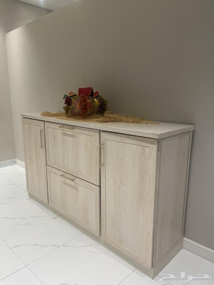 بوفيه طاولة طعام ودولاب قزاز64477590058243111