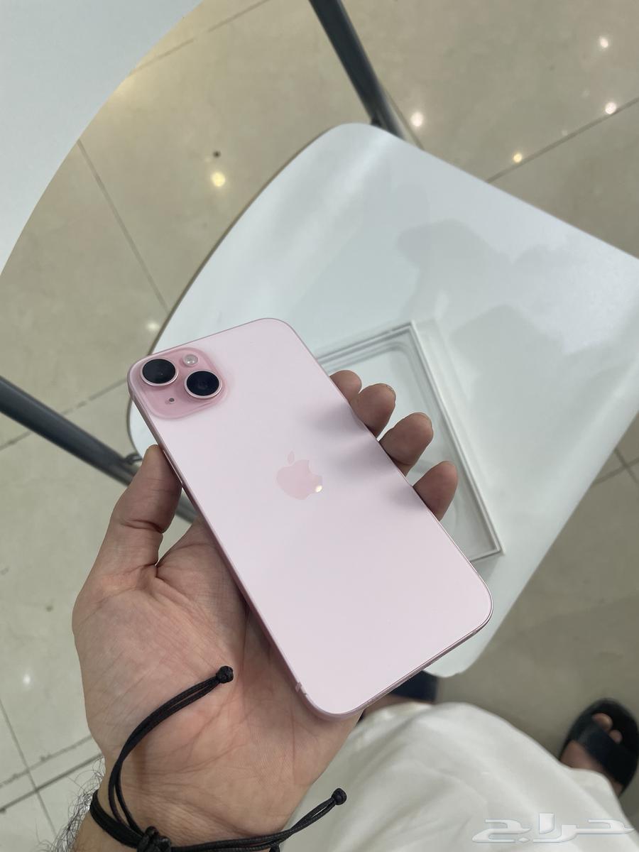 ايفون 15 بلص وردي لللبيع64476280548355111