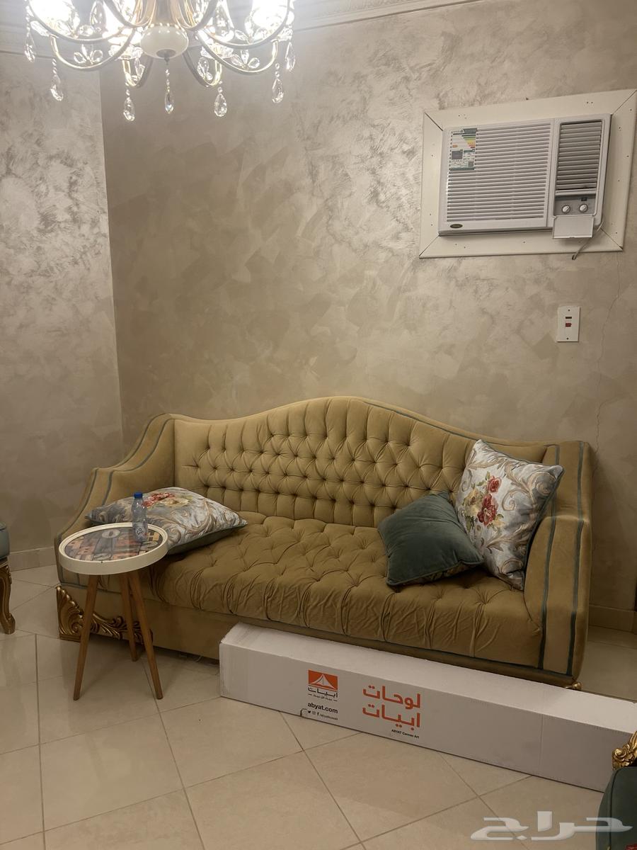 Sofa set for sale, 5 pieces with table and curtains64471718745858113