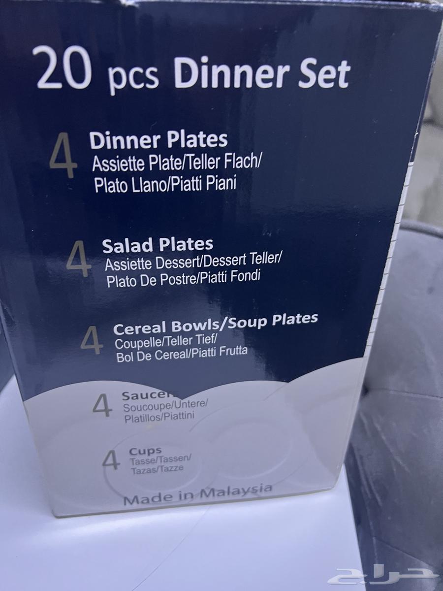 للبيع طقم عشاء 20 قطعة جديد64476266814209111