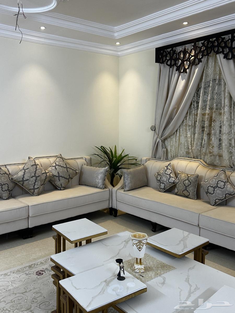 Semi-new sofa set for sale with marble tables64477074669057113