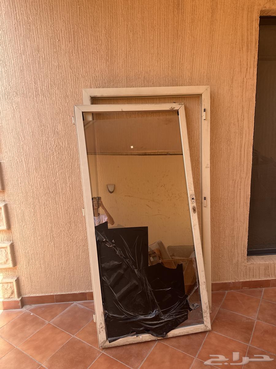 ايطار اللمنيوم وباب متر في مترين64473900807170110