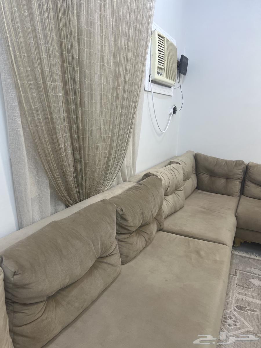 L-shaped connected sofa, couch, curtain64475058915585110