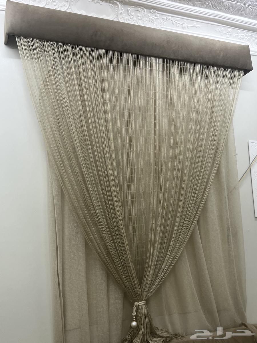 L-shaped connected sofa, couch, curtain64475058915585114