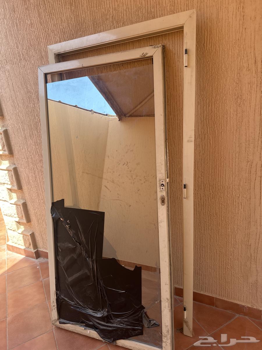 ايطار اللمنيوم وباب متر في مترين64473900807170111