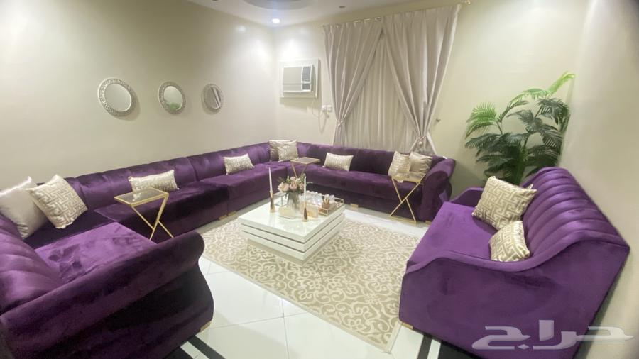 كنب متصل مخمل بحاله ممتازه64450637864577112