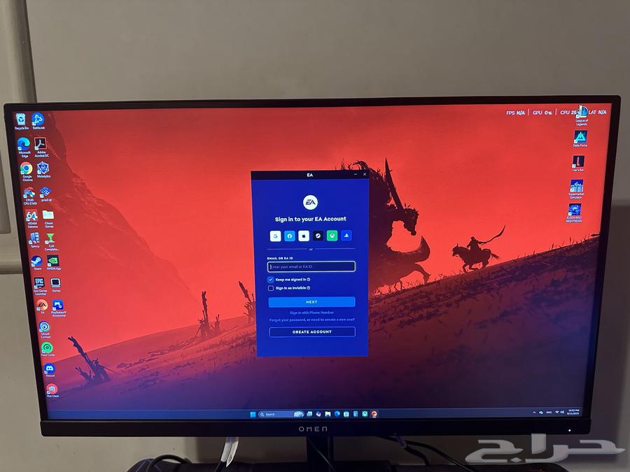 HP Omen 27 Gaming Monitor Suitable for PS564478539939329110