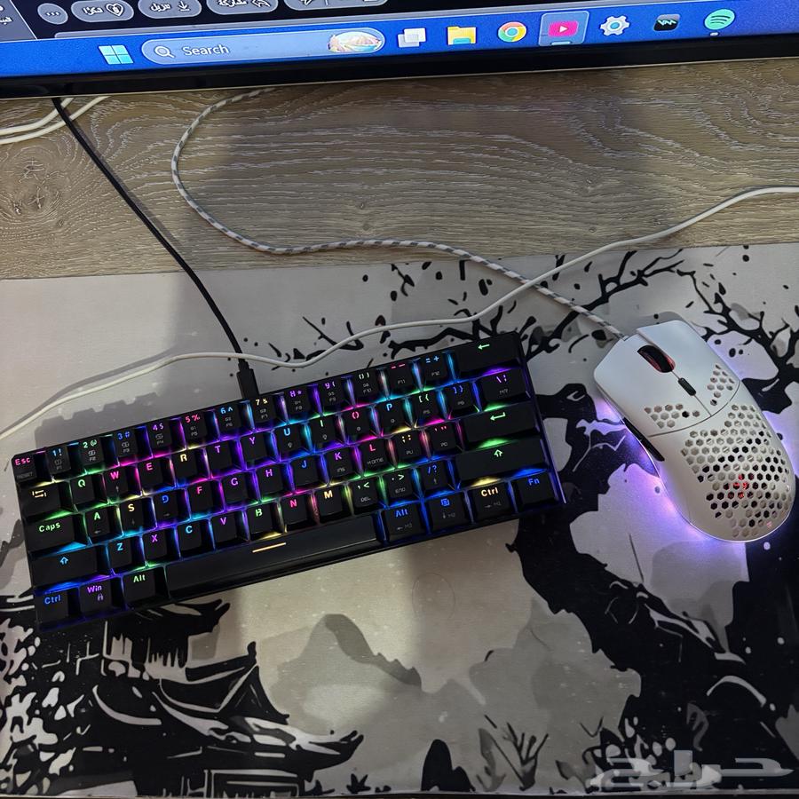 CK61 Mechanical Keyboard Blue Switch with HXSJ J900 Mouse64475101989379110