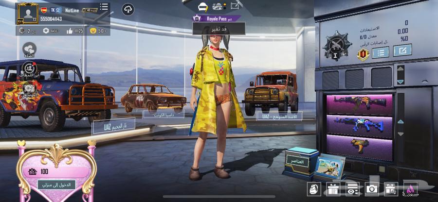 السلام عليكم حساب ببجي قديم ونوادر منها كونكر 15 قديم64476322814467110