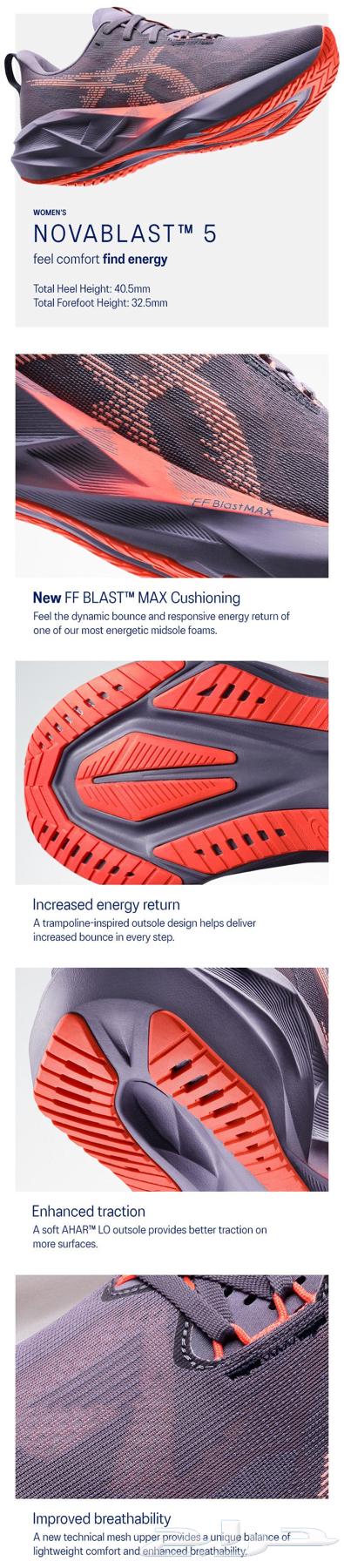 شوز اسيكس نوفا بلاست اصلي 5 Asics NOVABLAST 564473653283074113