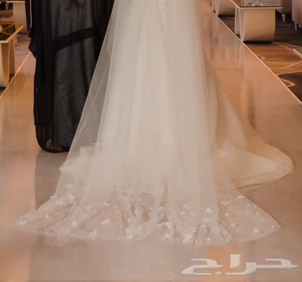 فستان زواج جديد مع طرحه وجيبون64473653220609114