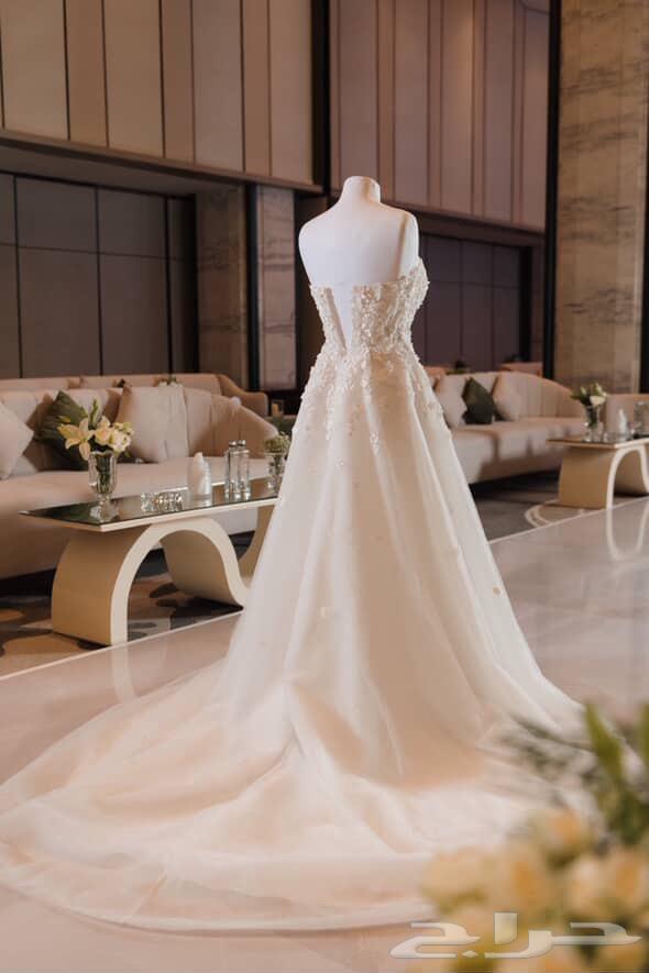 فستان زواج جديد مع طرحه وجيبون64473653220609112