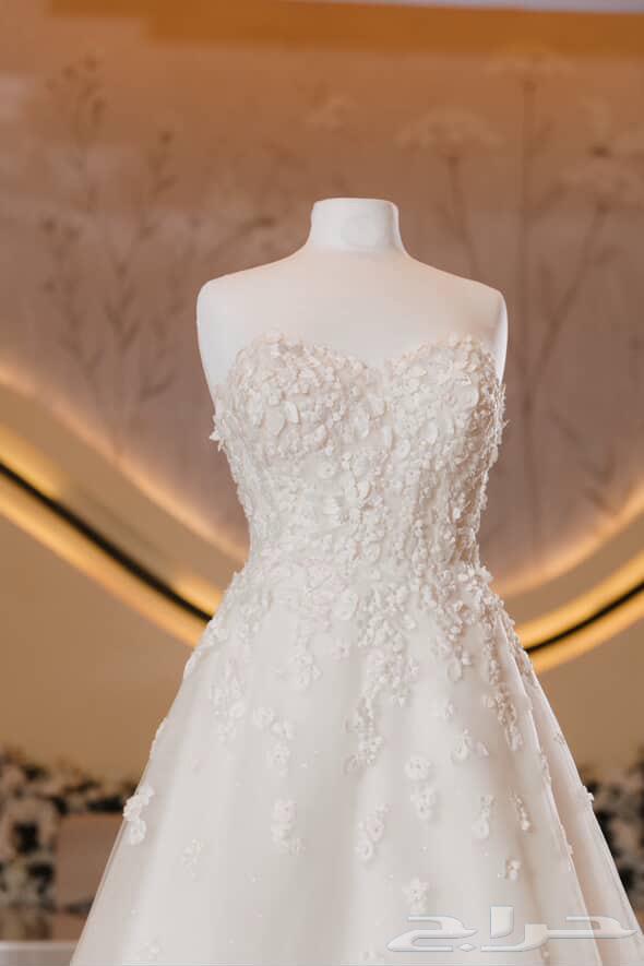 فستان زواج جديد مع طرحه وجيبون64473653220609113