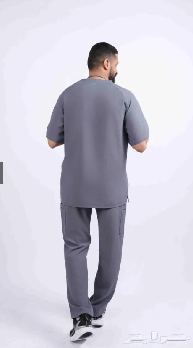 سكرب زي طبي رصاصي غامق رجالي64475598134658112