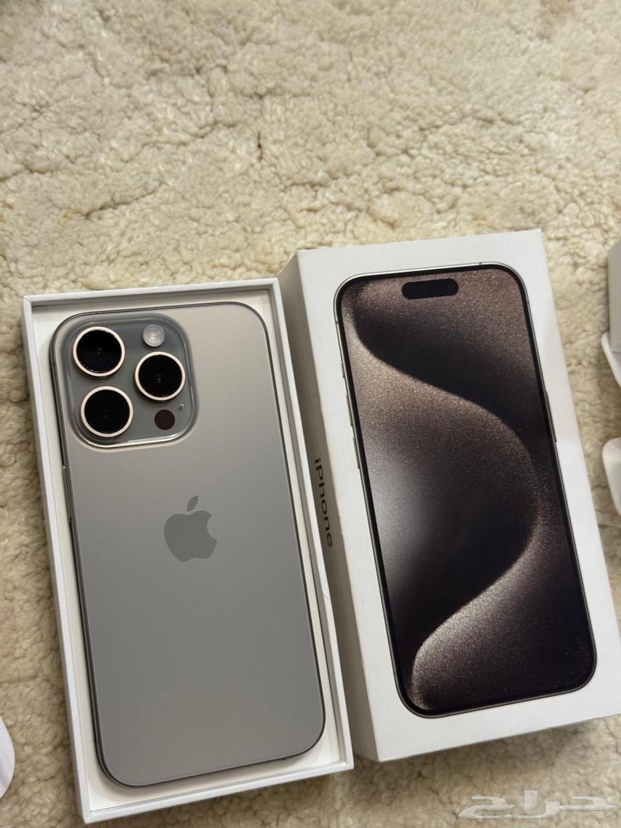 ايفون 15 برو   سماعة Air pods pro   كفر تيتانيوم من iphone64473120951683112