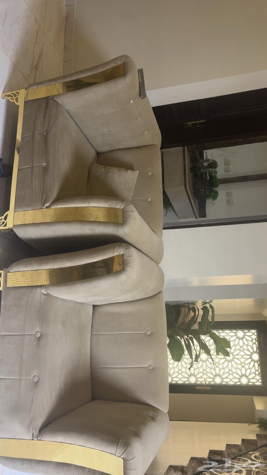 كنب خمس قطع لون ترابي64482918940673113