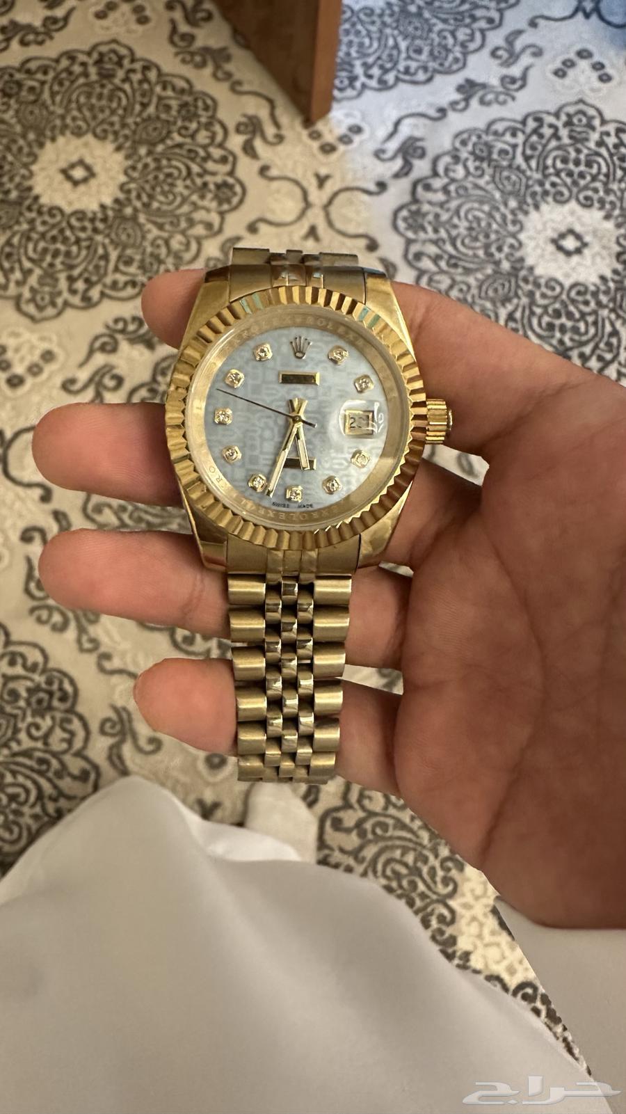ساعة رولكس اصلية ذهب64483743592322110