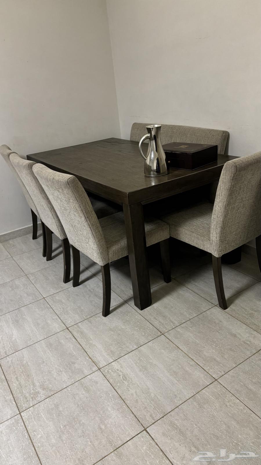 طاولة سفرة خشب ممتازة مع الكراسي64484634771201110