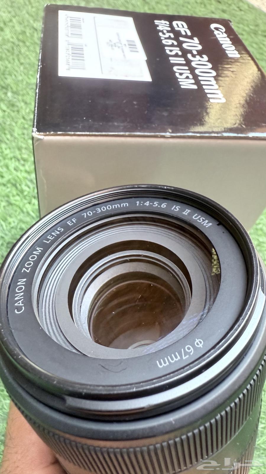 للبيع عدسة كانون EF 70-300 شبه جديدة وبالكرتون64482349865602113