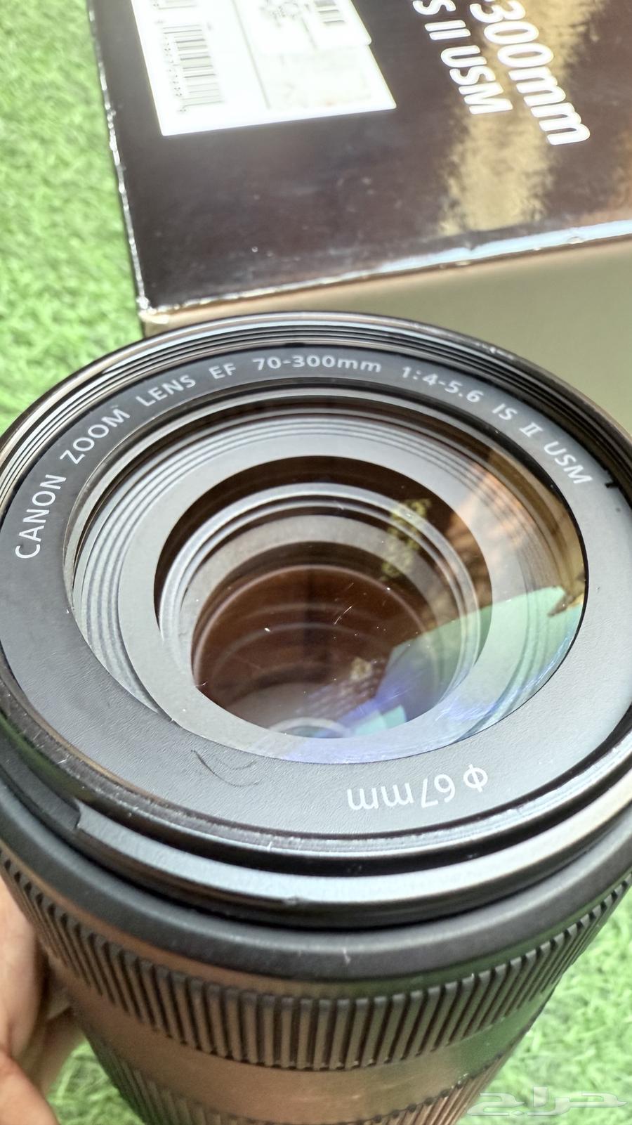 للبيع عدسة كانون EF 70-300 شبه جديدة وبالكرتون64482349865602112