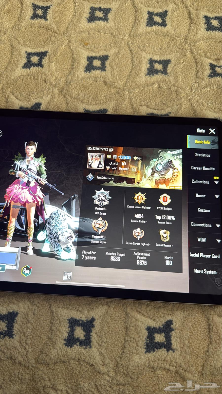 حساب ببجي للبيع64480125924611110