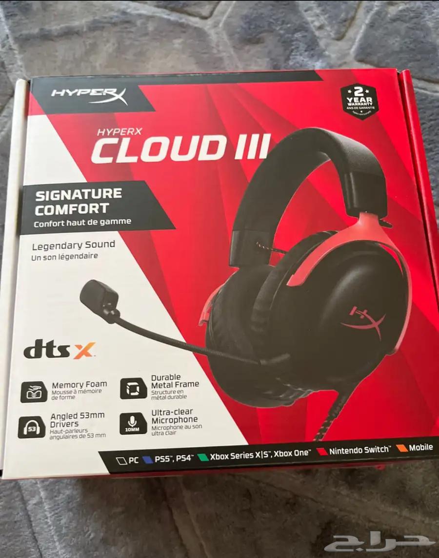 سماعة هايبر اكس كلاود 3 جديده64479930917121112