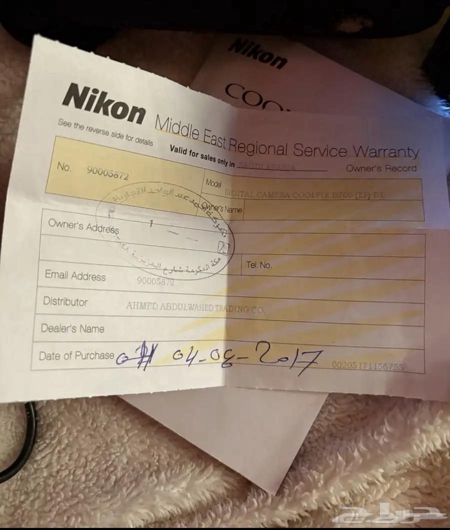 كاميرا نيكون نضيفه64485243239427112