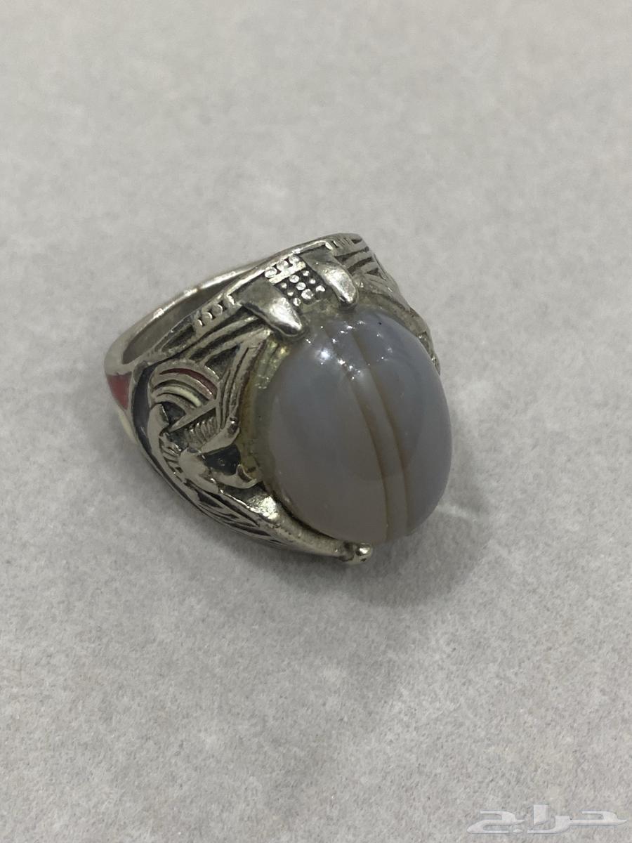 خاتم عقيق بشعار الطير وعلم اليمن64485861266691114