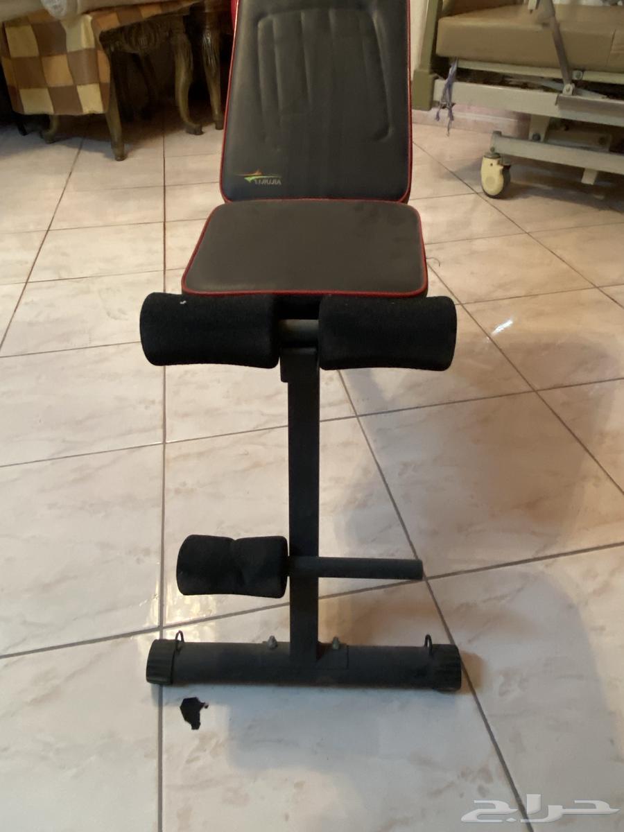 Iron weights with exercise chair64485639843969114