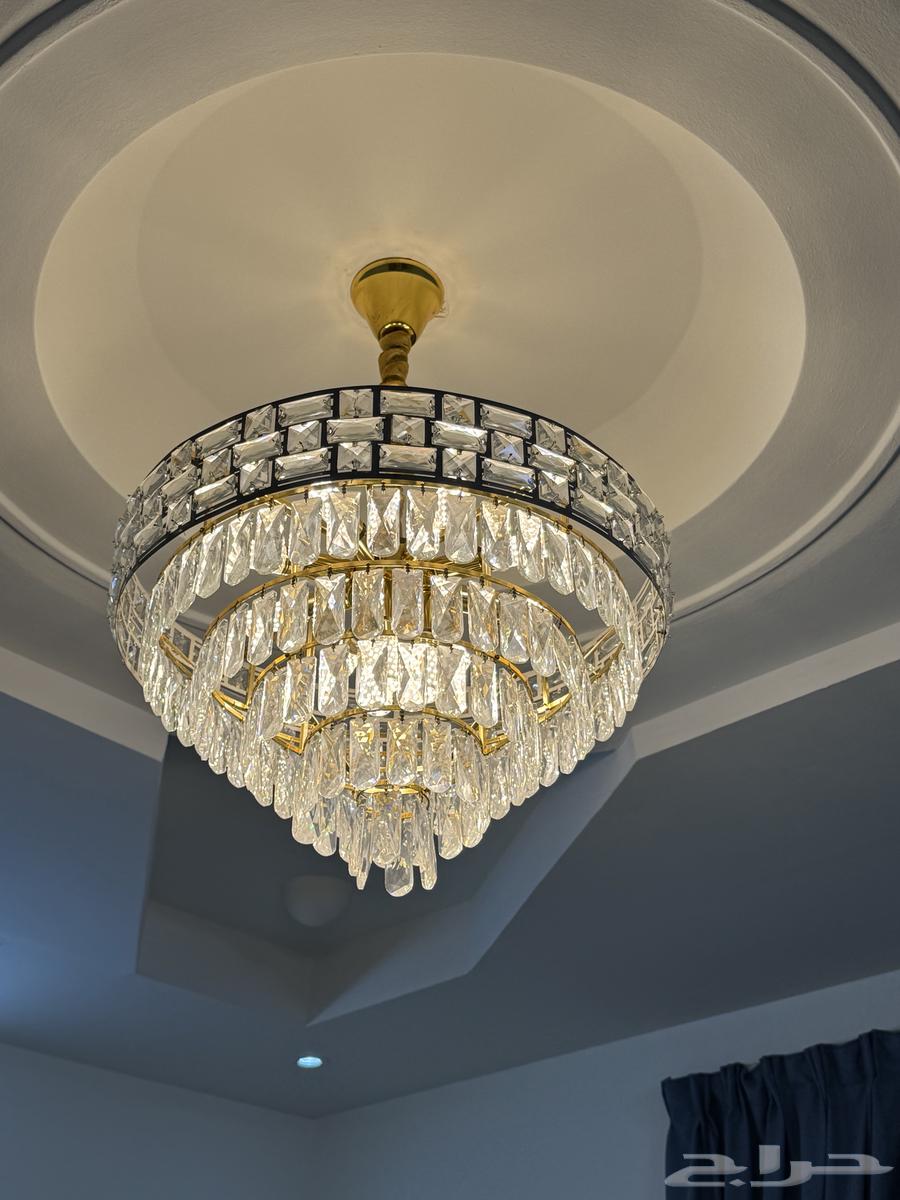 نجفة كرستال ذهبية فاخرة للبيع64479563495171110