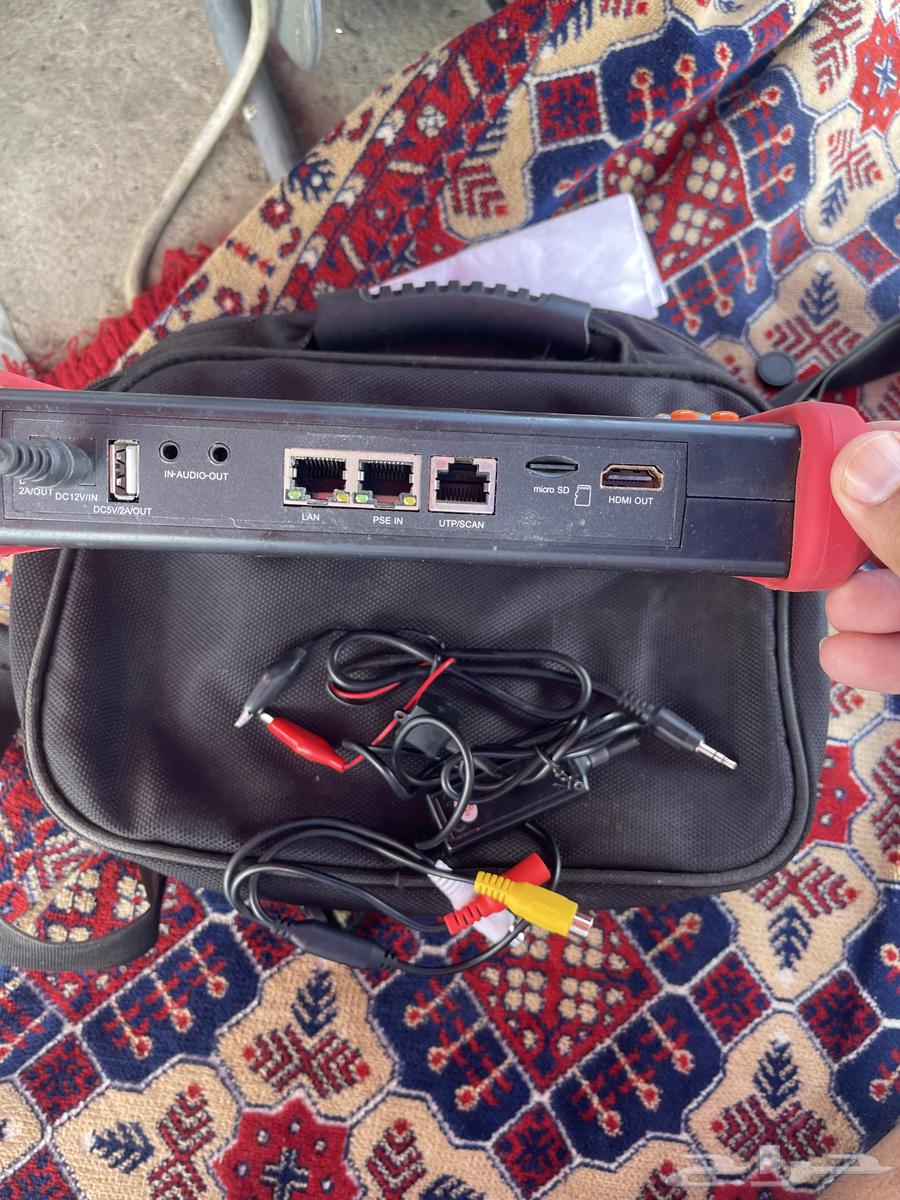 جهاز فحص كاميرات عادي وآي بي شغال على الشرط اغراضه كامله64481777803394111