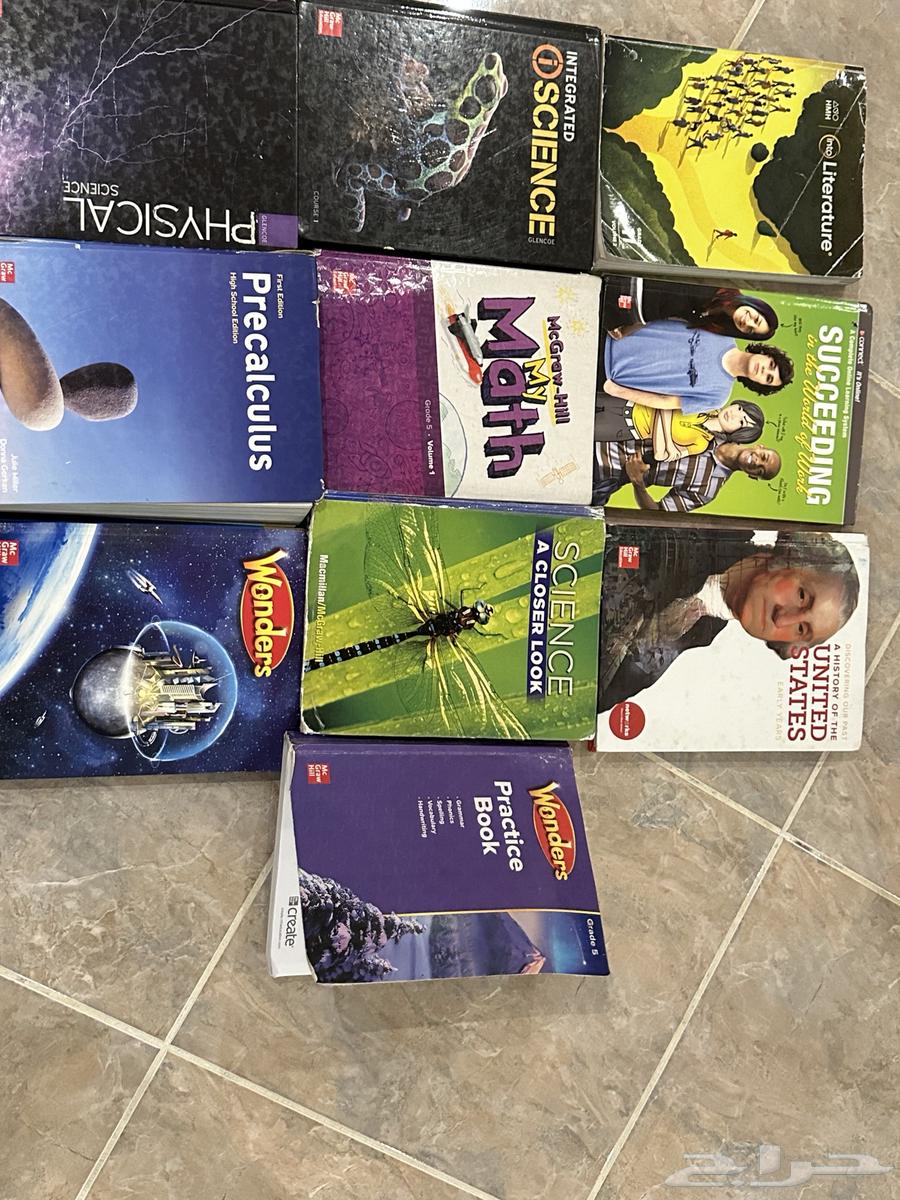 كتب عالميه منهج أمريكي grade 6 9 10 11 وفي كمان64480786028547114