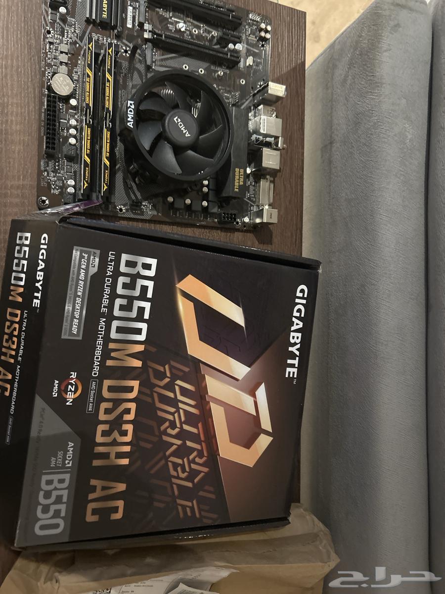 للبيع معالج 5600x ومذربورد b55064488312411905110