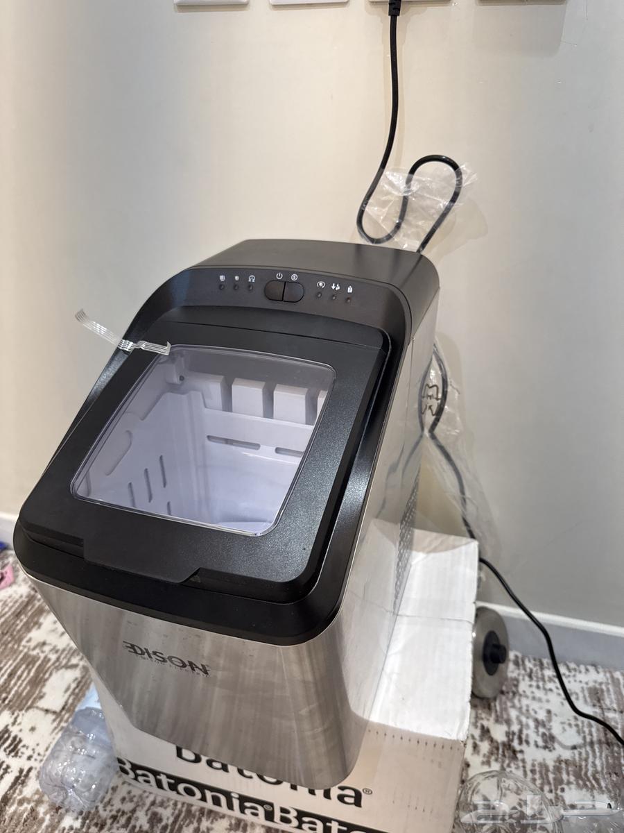 صانع ثلج إديسون  130 واط  2.8 لتر  IM2200-KC - فضي اسود64484855590658111