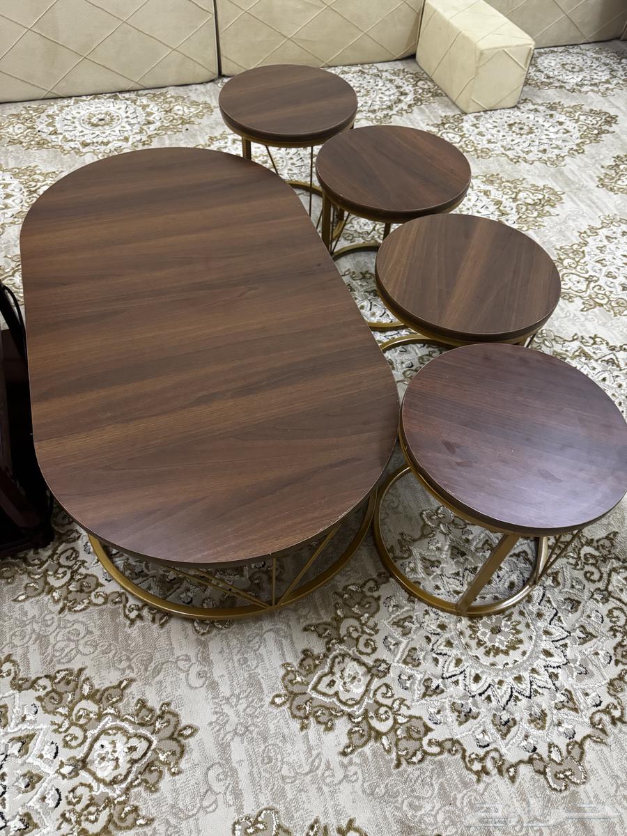 طاولة مجلس ارضيه لون عودي64482525400450110