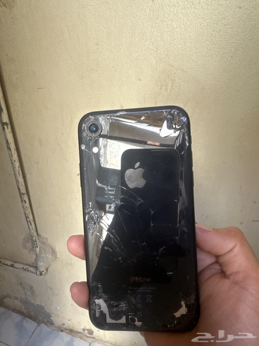 جوال آيفون اكس آر ملفك بطاريه79مافك شرط في كسر في الخلفيه و64482674104962110